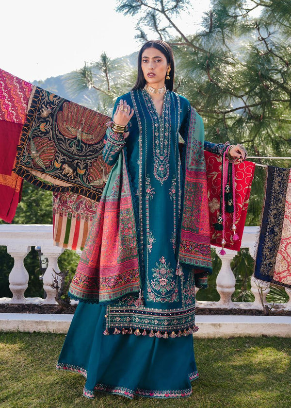 Unstitched Luxury Dhanak Heavy Embroidered 3PC Suit