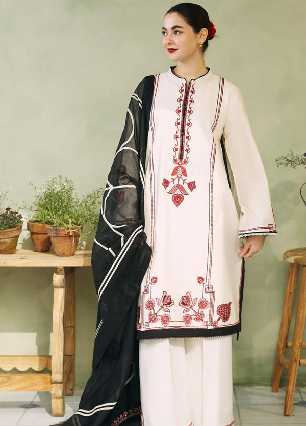 Unstitched Luxury Dhanak Heavy Embroidered 3PC Suit