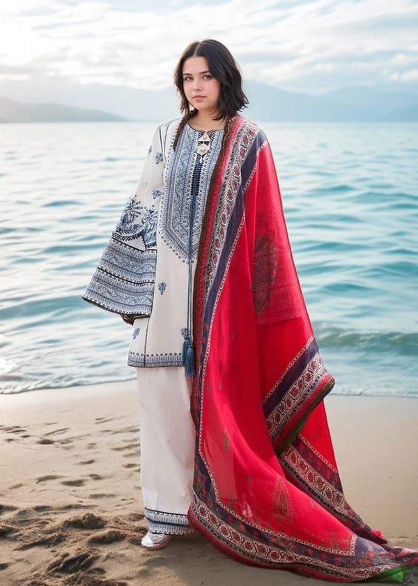 Unstitched Luxury Dhanak Heavy Embroidered 3PC Suit